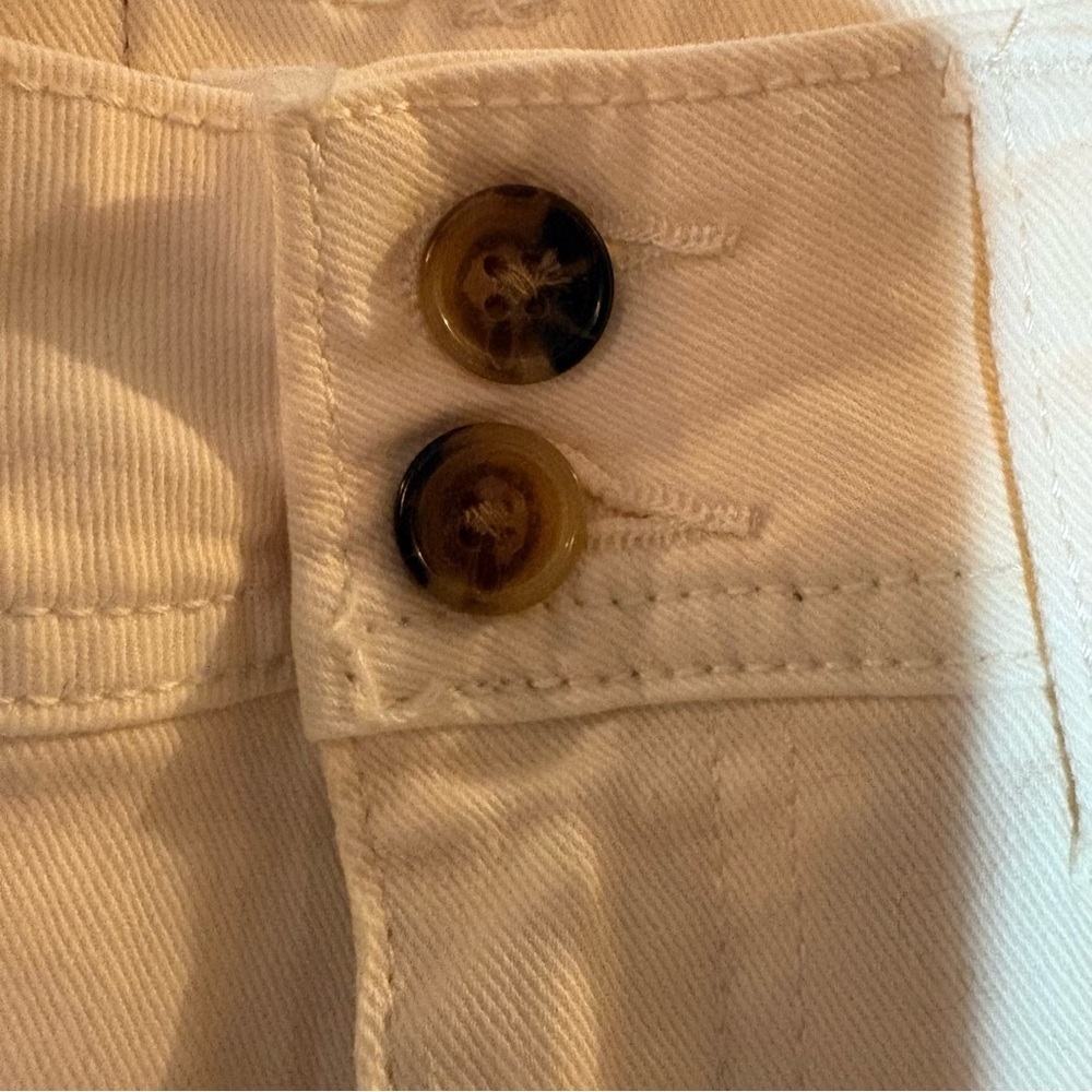 Unpublished, Gemma, High Rise, Cropped Wide-Leg Jeans in Cream colour Sz 25 - Picture 4 of 12